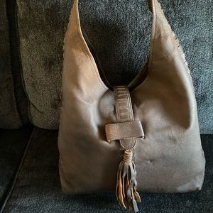 Real leather satchel